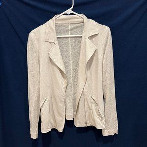 Majestic Filatures 100% Linen Moto Jacket in Size 3 Medium